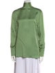 Valentino Silk Mock Neck Sweatshirt