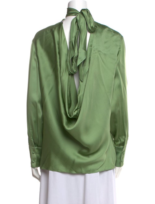 Valentino Silk Mock Neck Sweatshirt