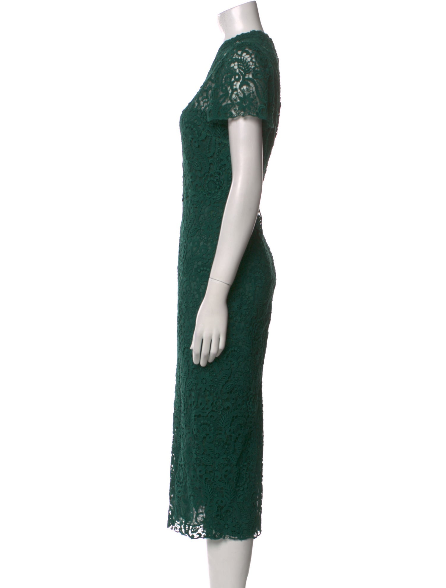 Valentino Lace Pattern Midi Length Dress