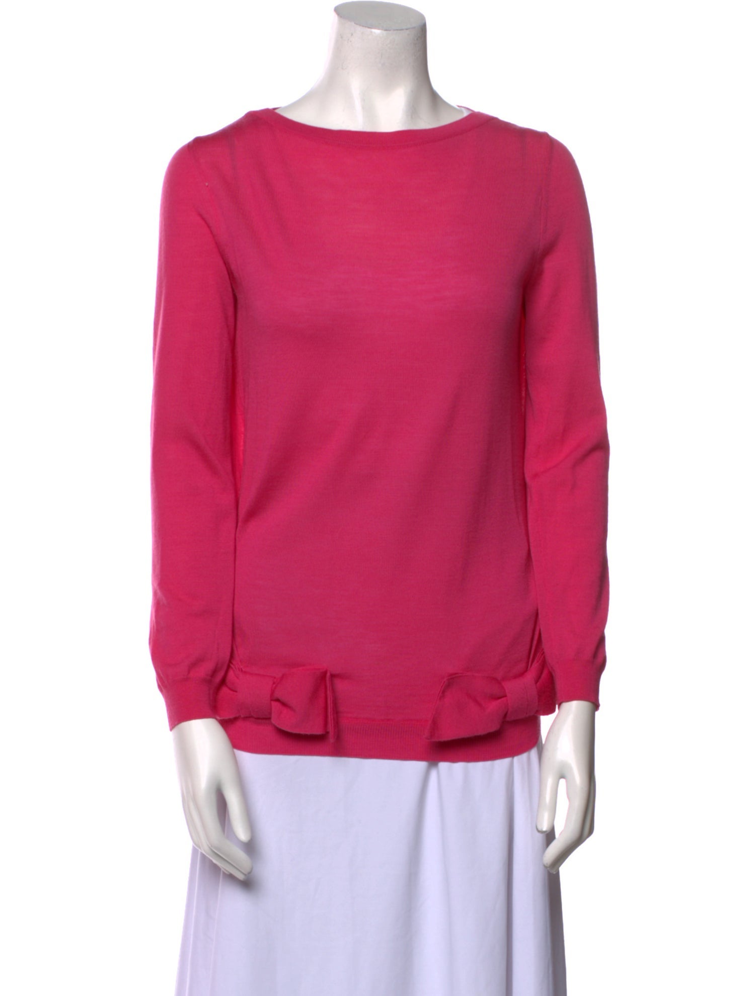 Valentino Virgin Wool Scoop Neck Sweater