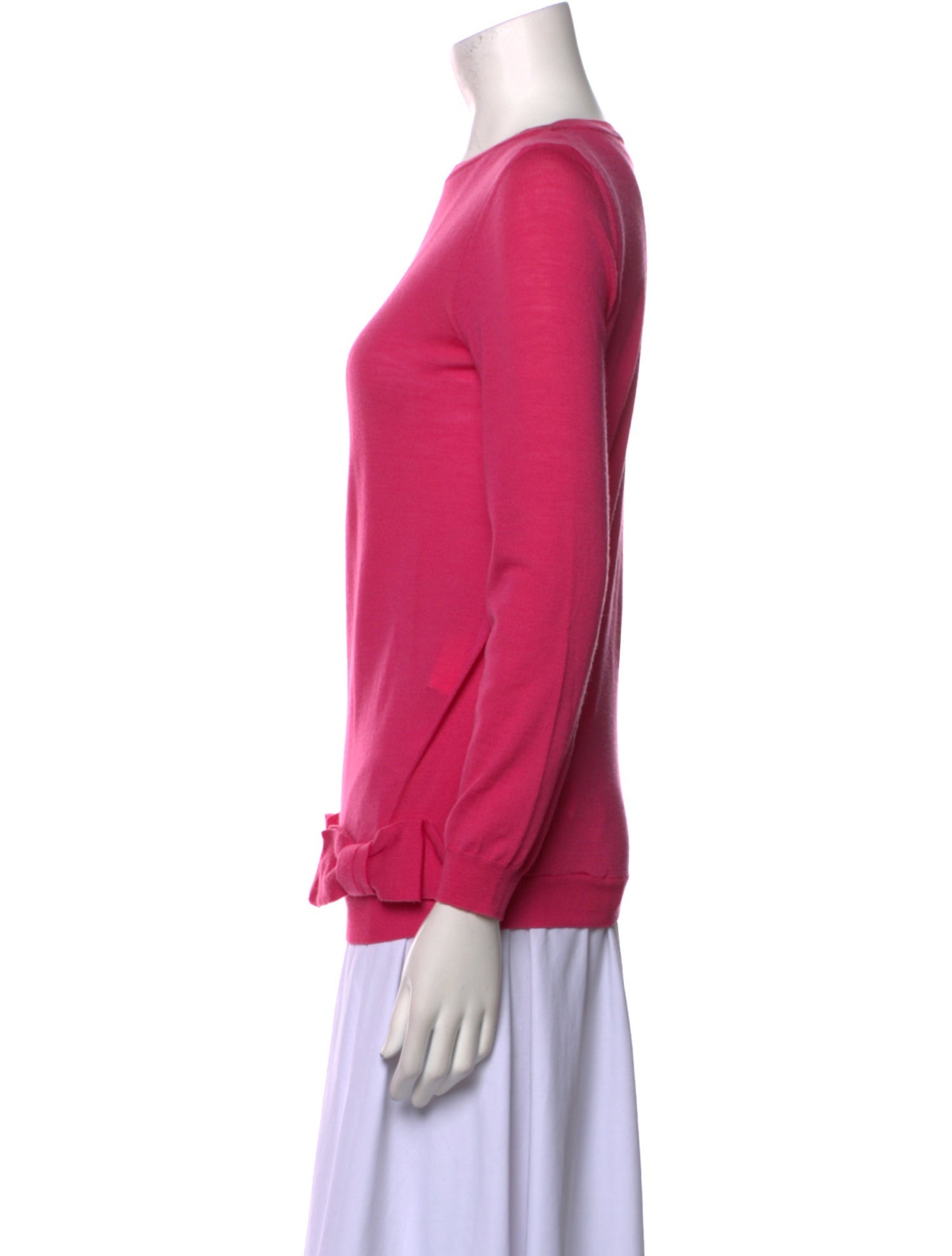 Valentino Virgin Wool Scoop Neck Sweater