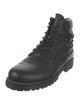 Valentino Rockstud Accents Leather Combat Boots