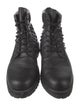 Valentino Rockstud Accents Leather Combat Boots
