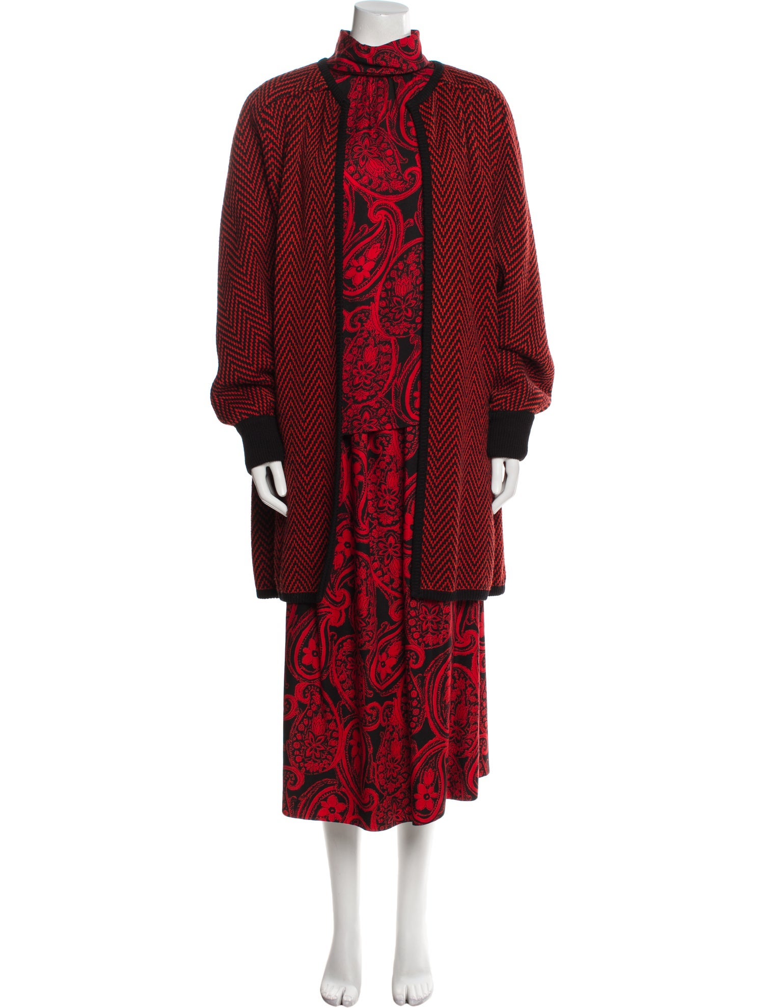 Valentino Vintage Wool Skirt Set