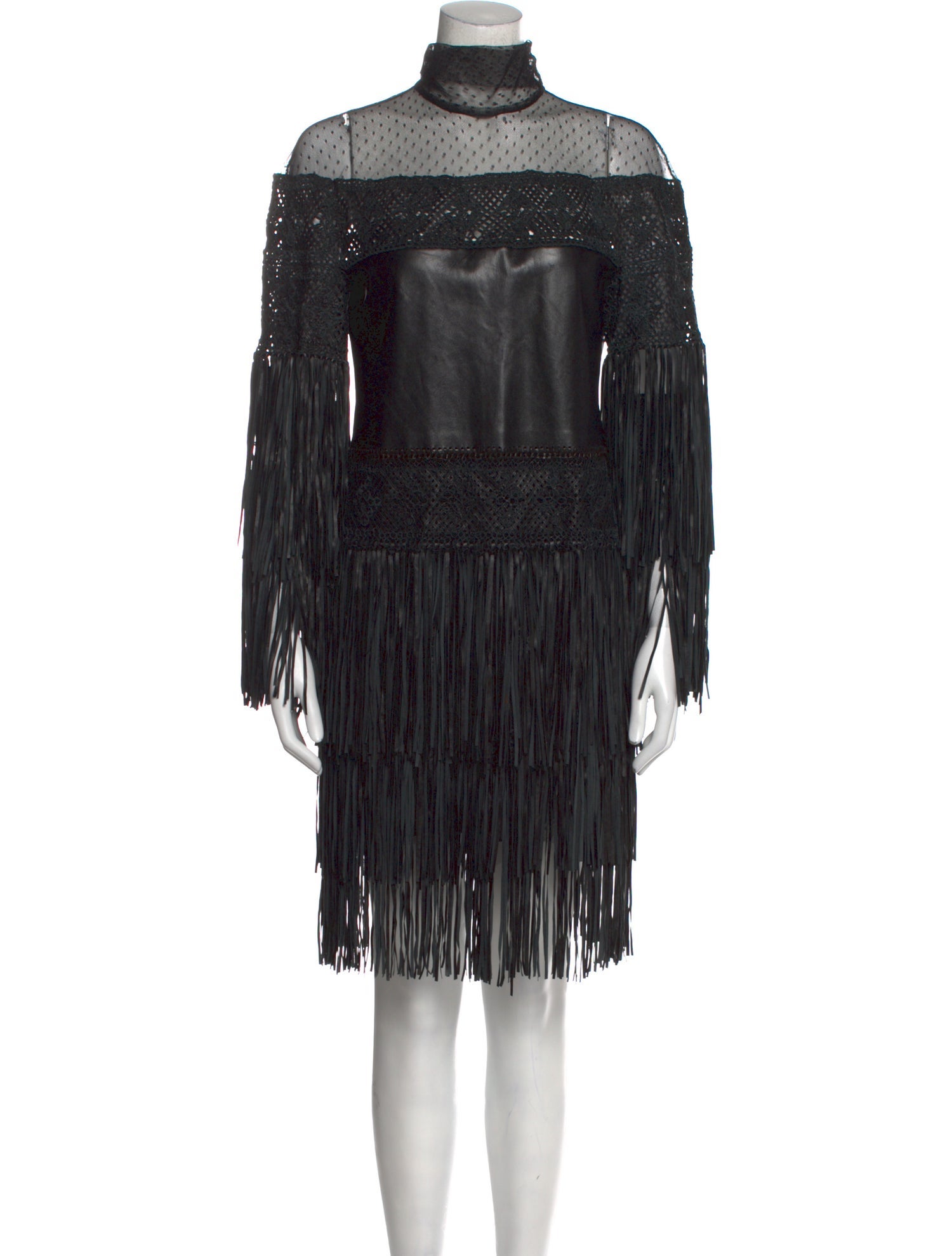 Valentino Leather Mini Dress