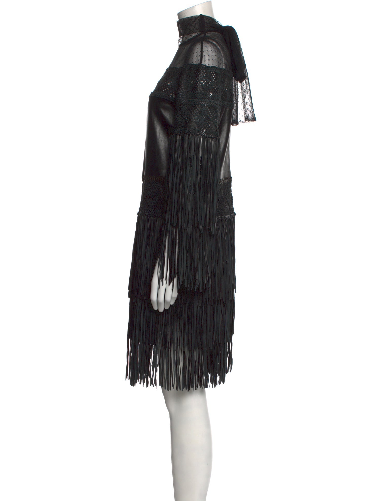 Valentino Leather Mini Dress