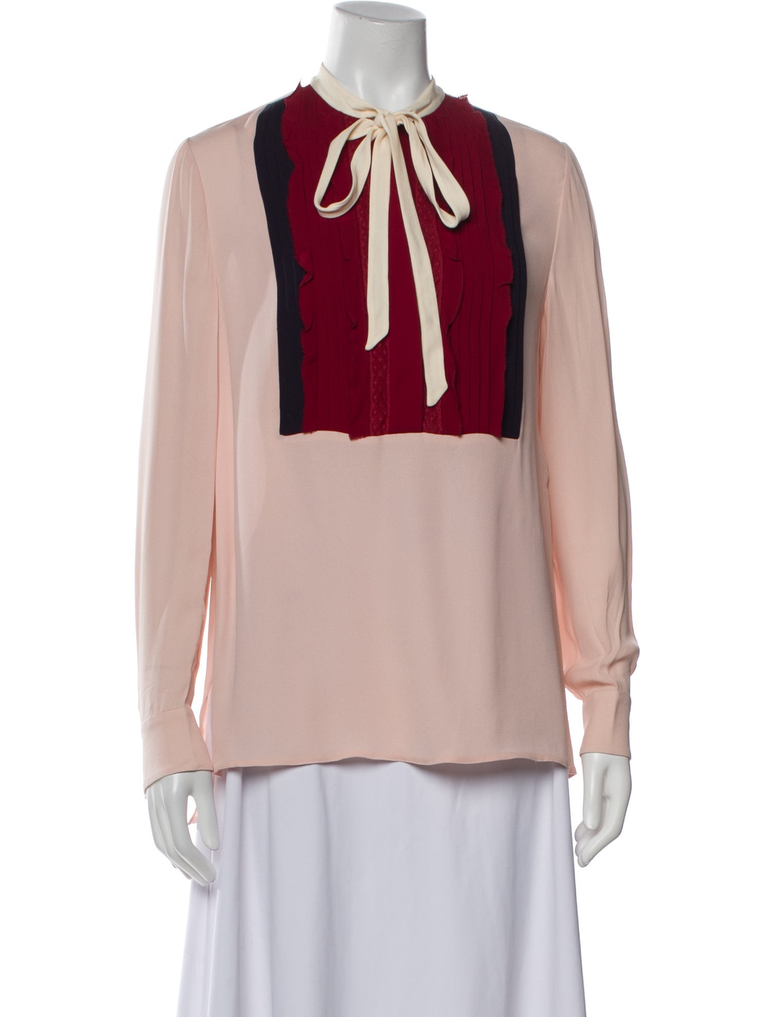 Valentino Silk V-Neck Blouse