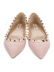 Valentino Rockstud Accents Leather Ballet Flats
