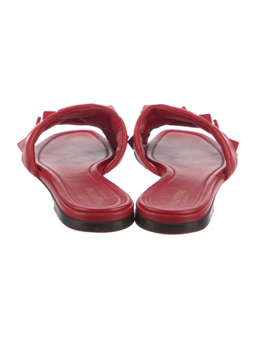 Valentino Rockstud Accents Leather Slides
