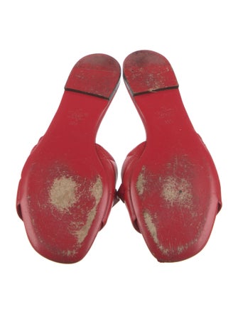 Valentino Rockstud Accents Leather Slides