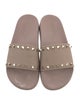 Valentino Rockstud Accents Rubber Slides