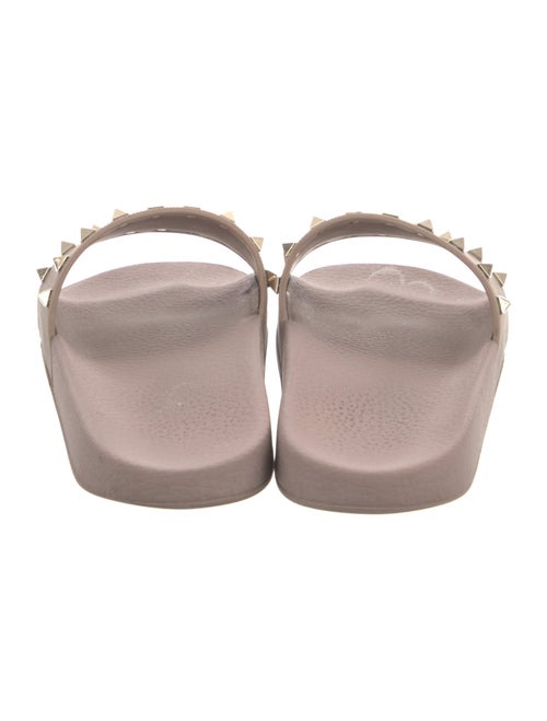 Valentino Rockstud Accents Rubber Slides