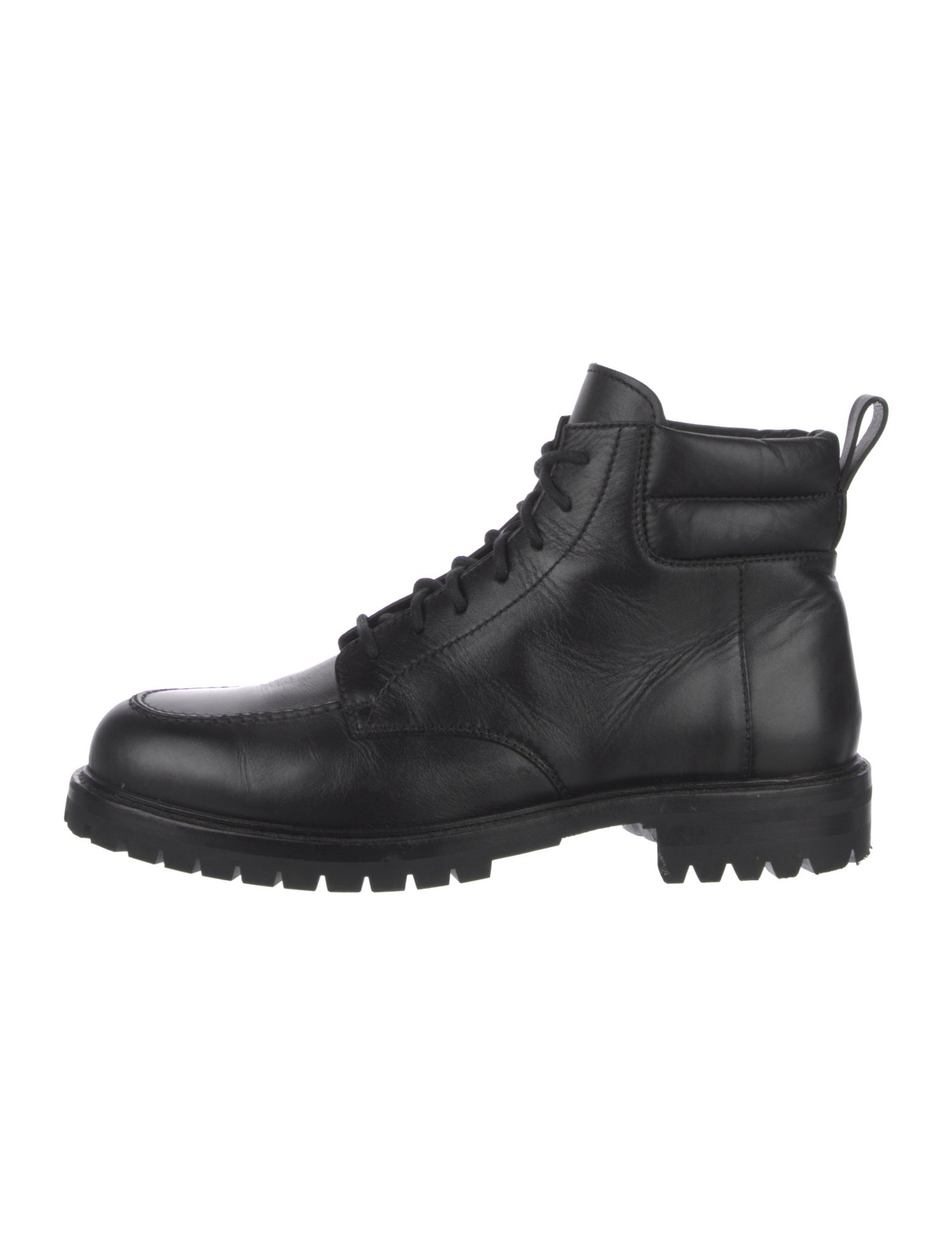 Valentino Leather Combat Boots