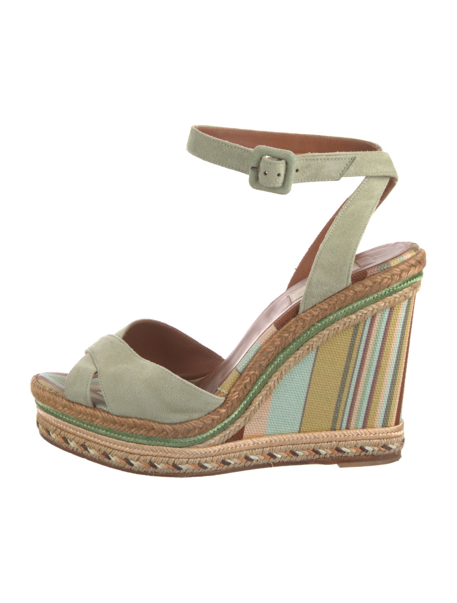 Valentino Suede Printed Pumps