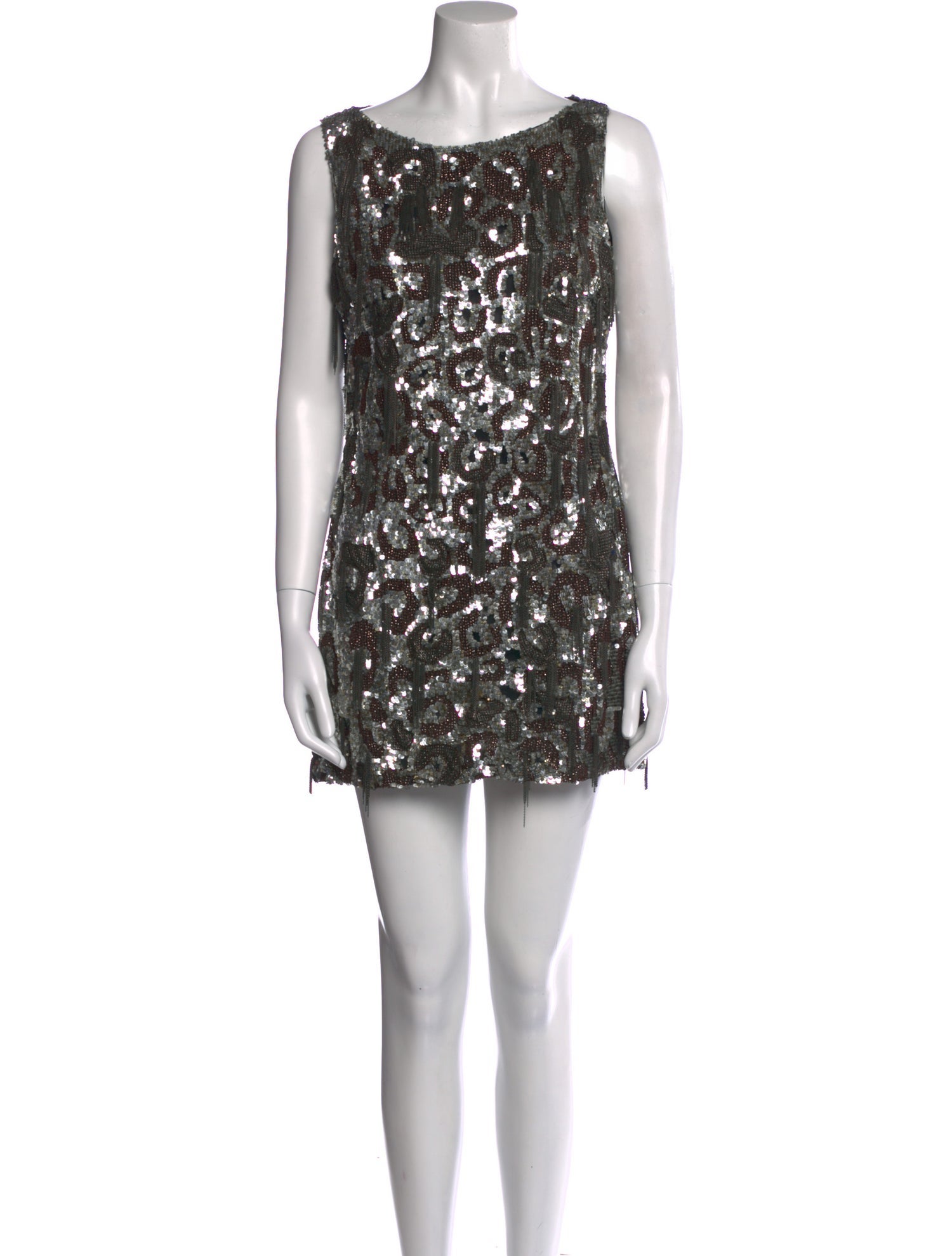 Valentino Bateau Neckline Mini Dress