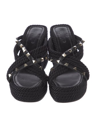 Valentino Rockstud Accents Studded Accents Espadrilles