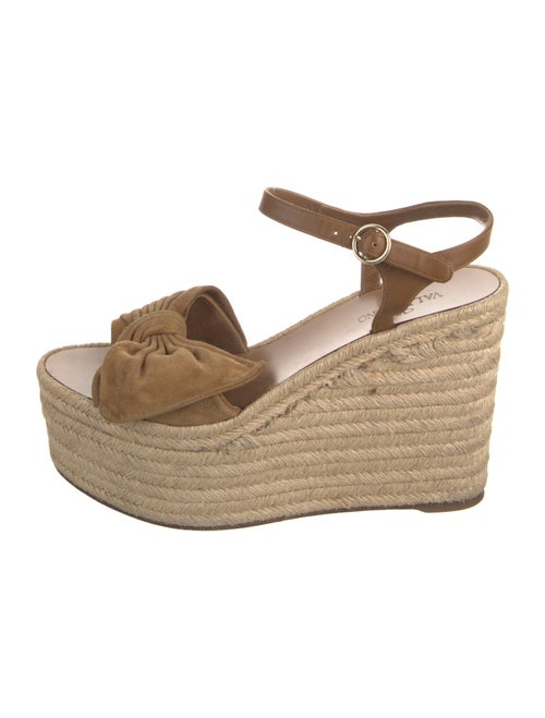 Valentino Suede Bow Accents Espadrilles