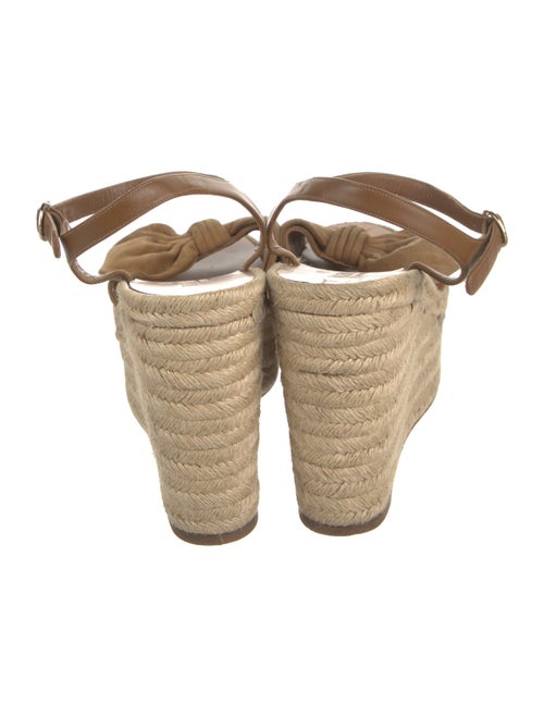 Valentino Suede Bow Accents Espadrilles