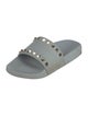 Valentino Rockstud Accents Rubber Slides
