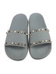 Valentino Rockstud Accents Rubber Slides