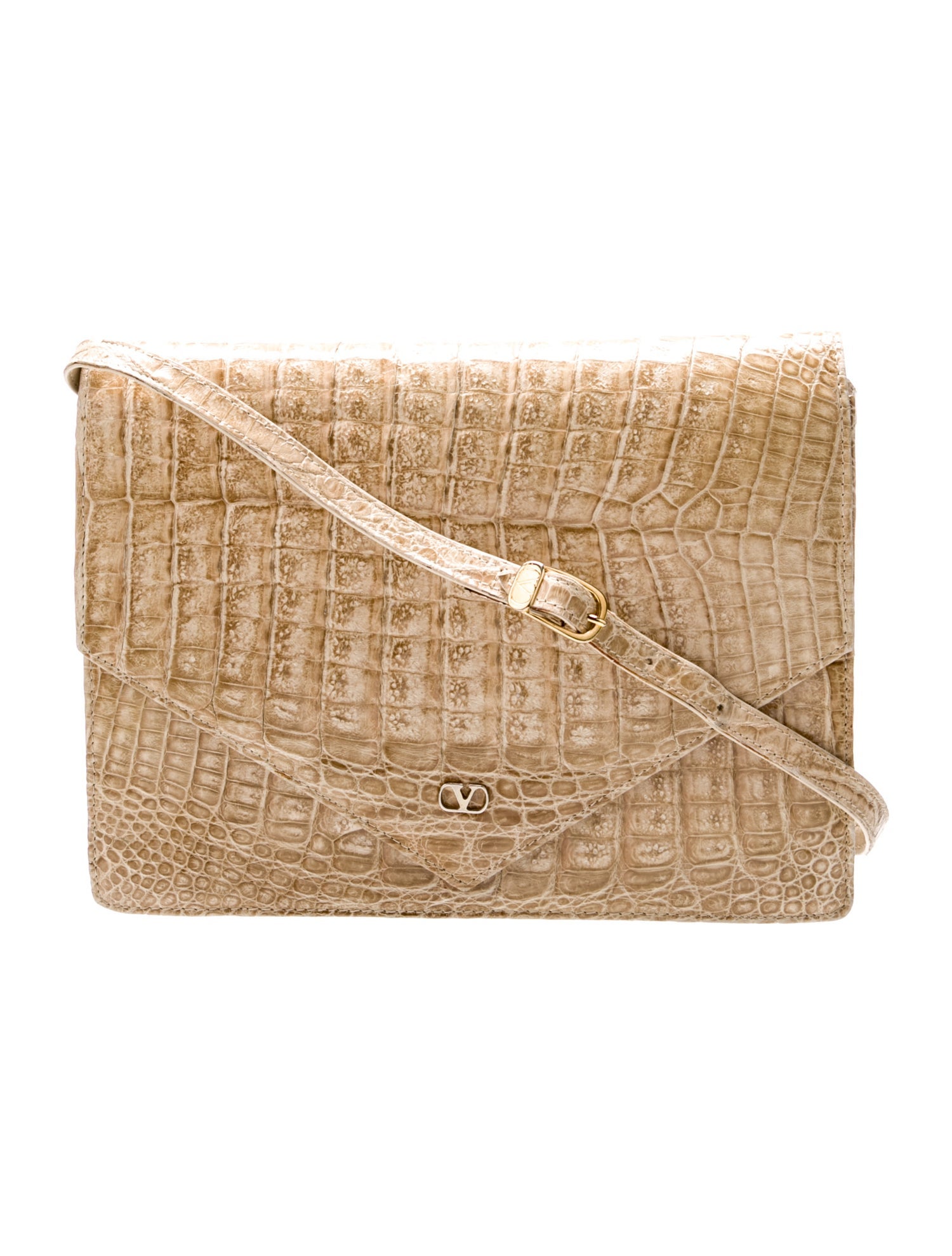 Valentino Crocodile Shoulder Bag