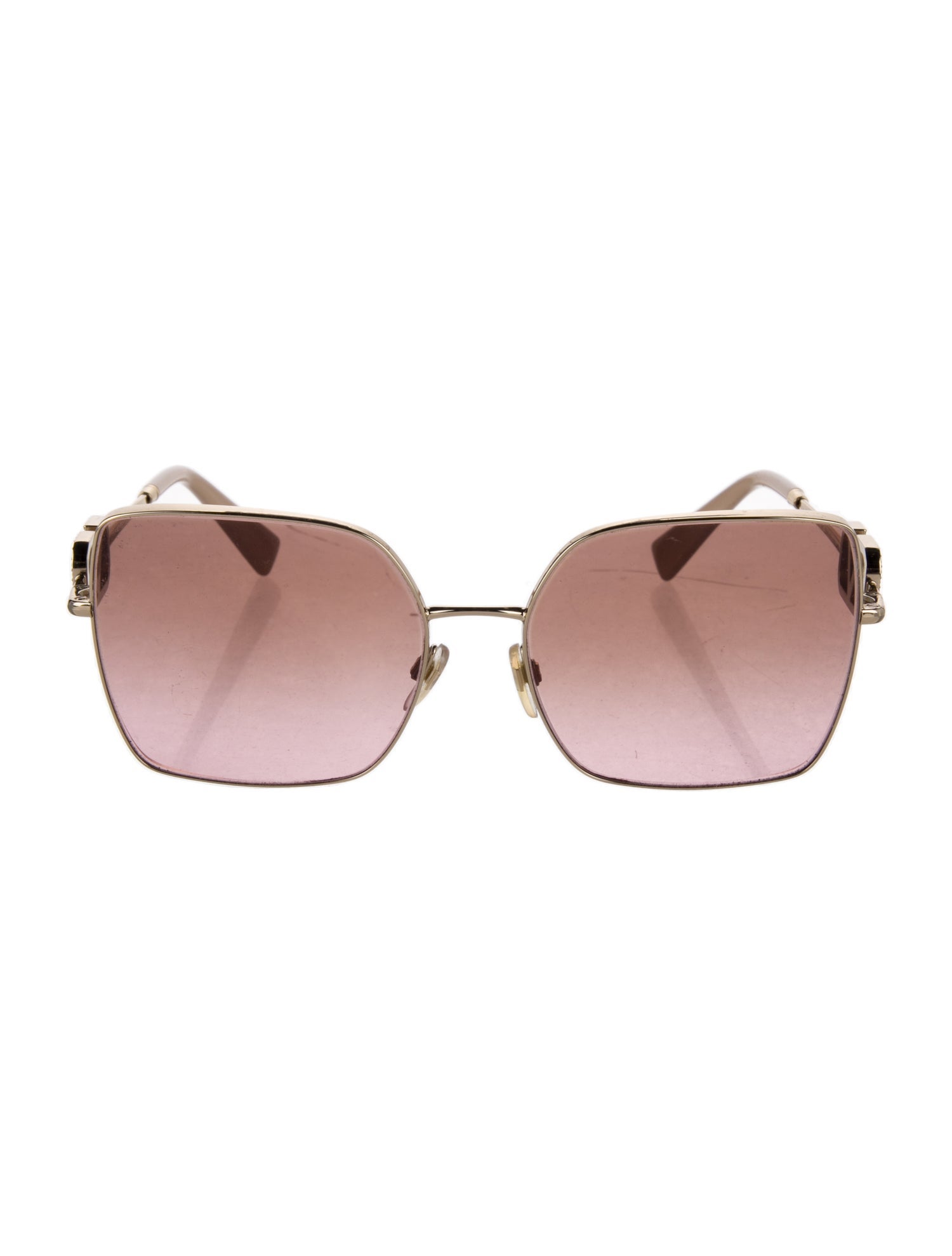 Valentino Rockstud Accents Oversize Sunglasses