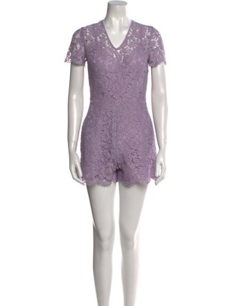 Valentino Lace Lace Pattern Romper