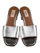 Valentino Rockstud Accents Leather Slides