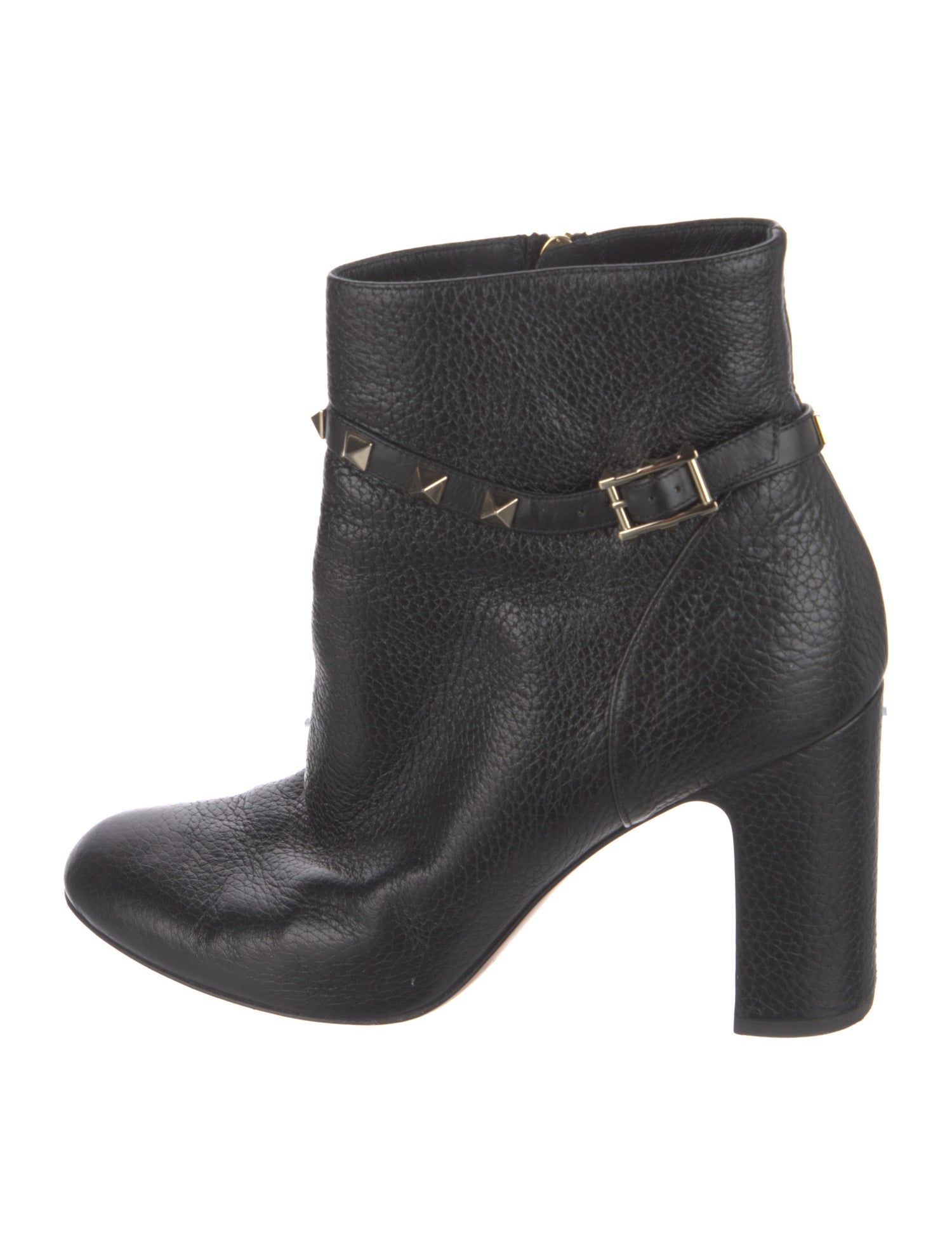 Valentino Rockstud Accents Leather Boots