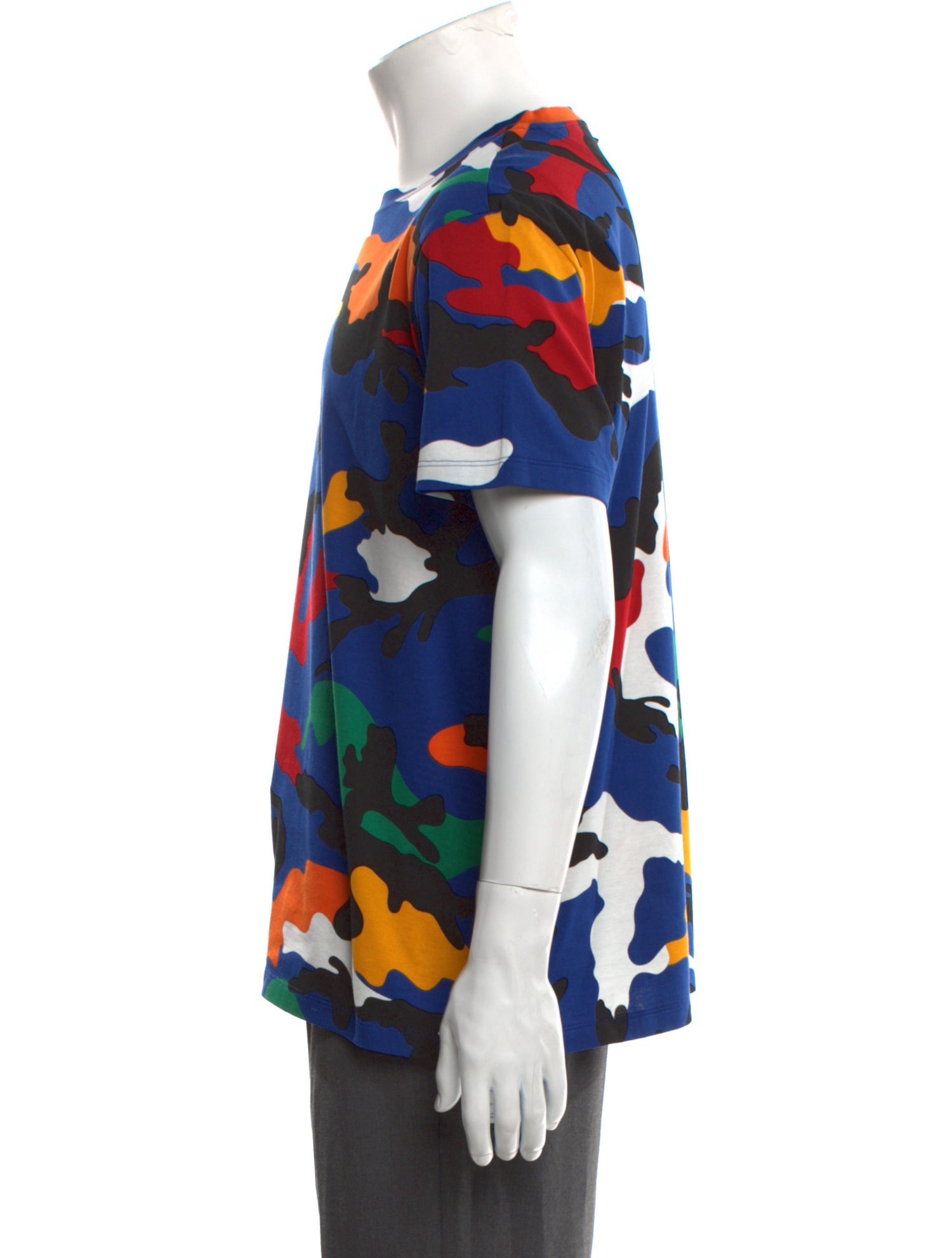 Valentino Rockstud Accents Camouflage Print T-Shirt