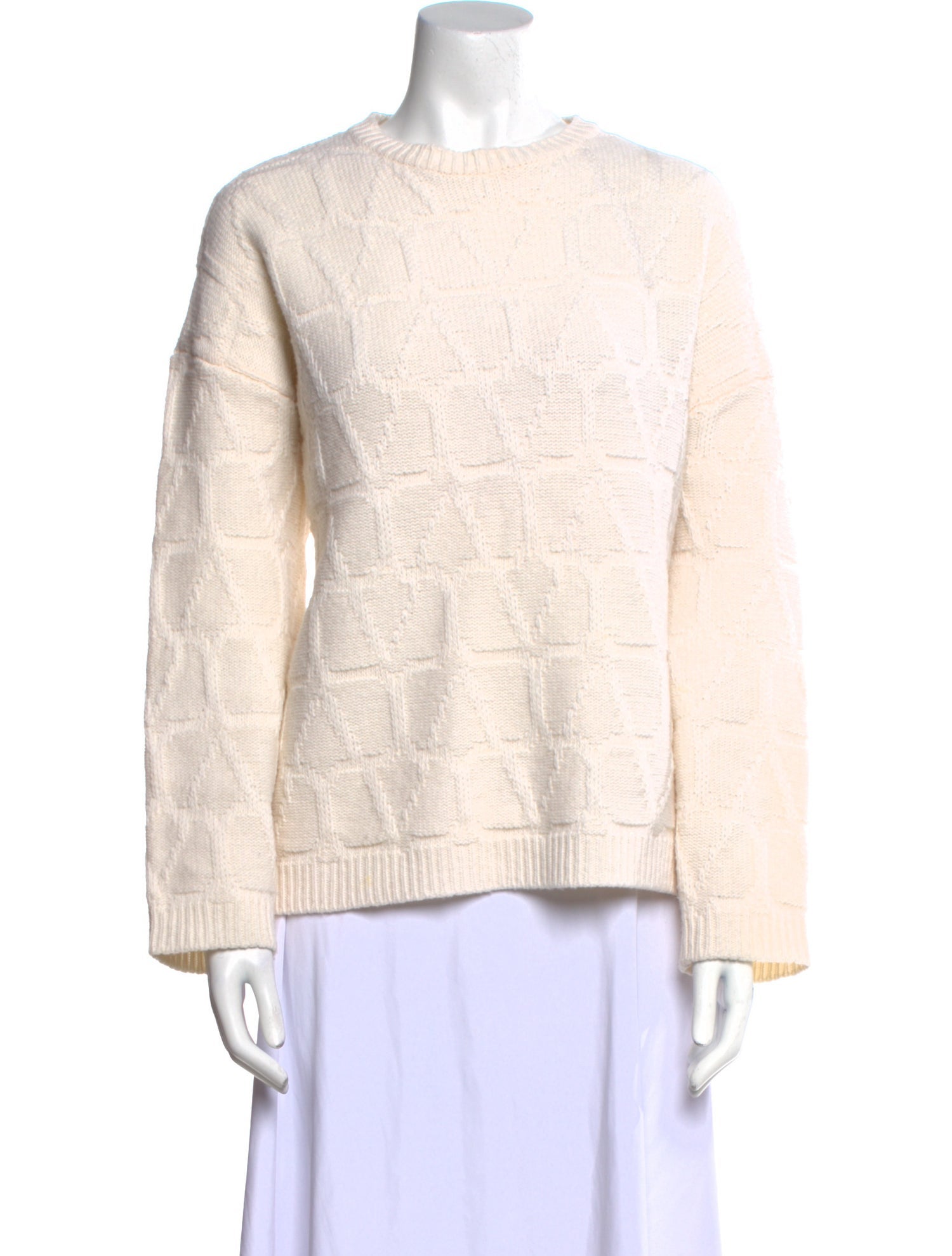 Valentino Virgin Wool Crew Neck Sweater