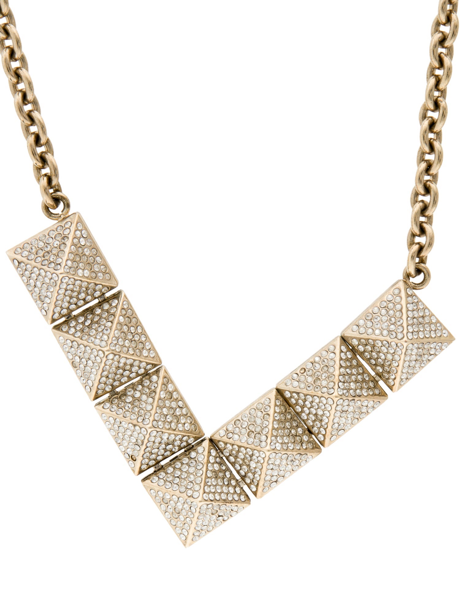 Valentino Crystal Rockstud Collar Necklace