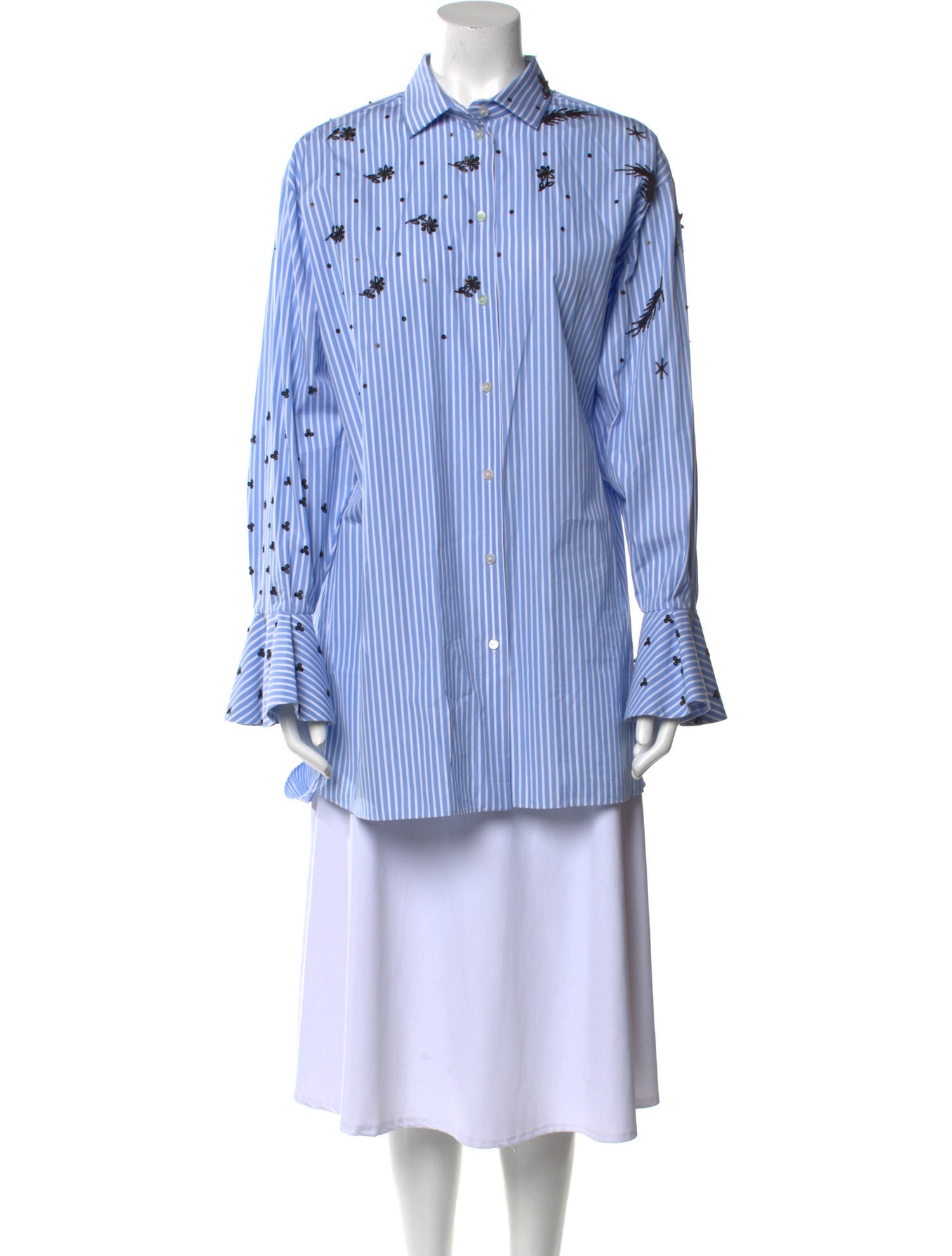 Valentino Striped Long Sleeve Tunic