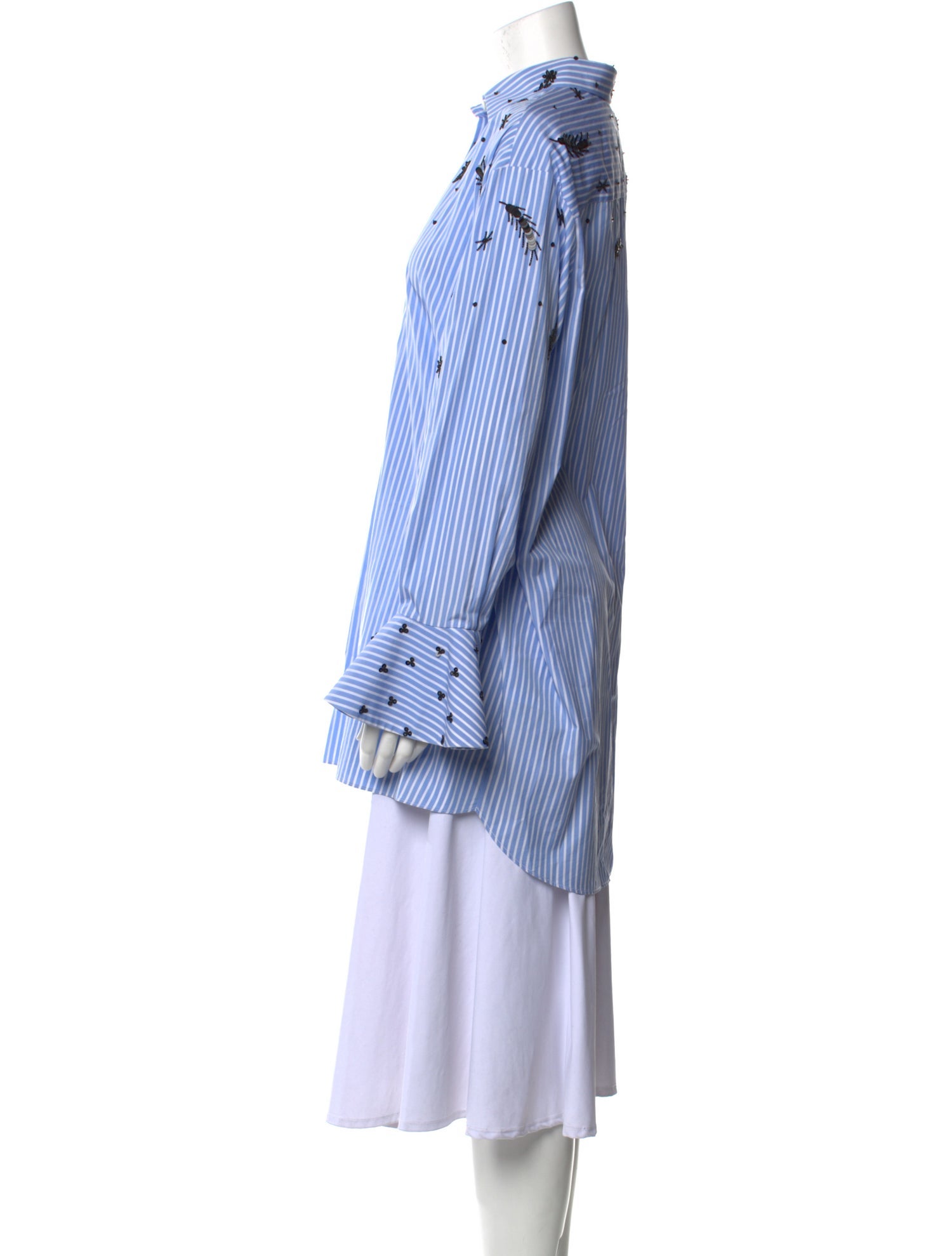 Valentino Striped Long Sleeve Tunic