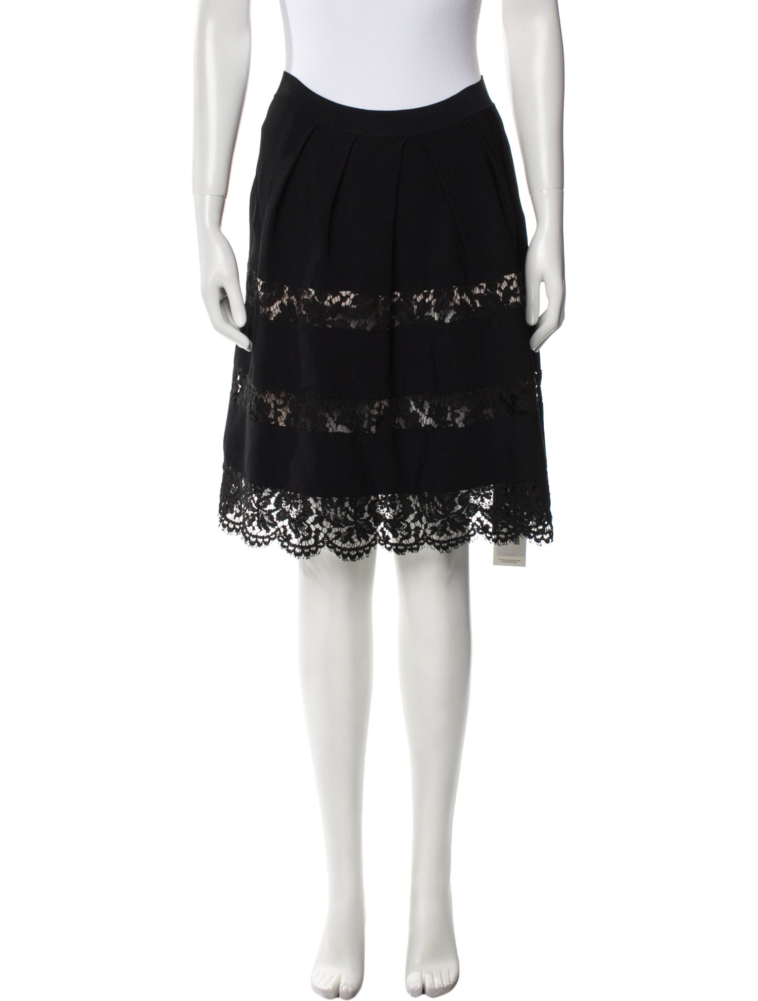 Valentino Lace Pattern Knee-Length Skirt