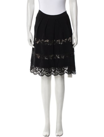 Valentino Lace Pattern Knee-Length Skirt