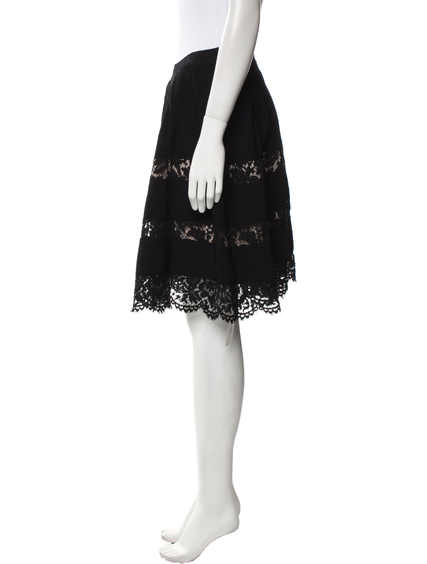 Valentino Lace Pattern Knee-Length Skirt