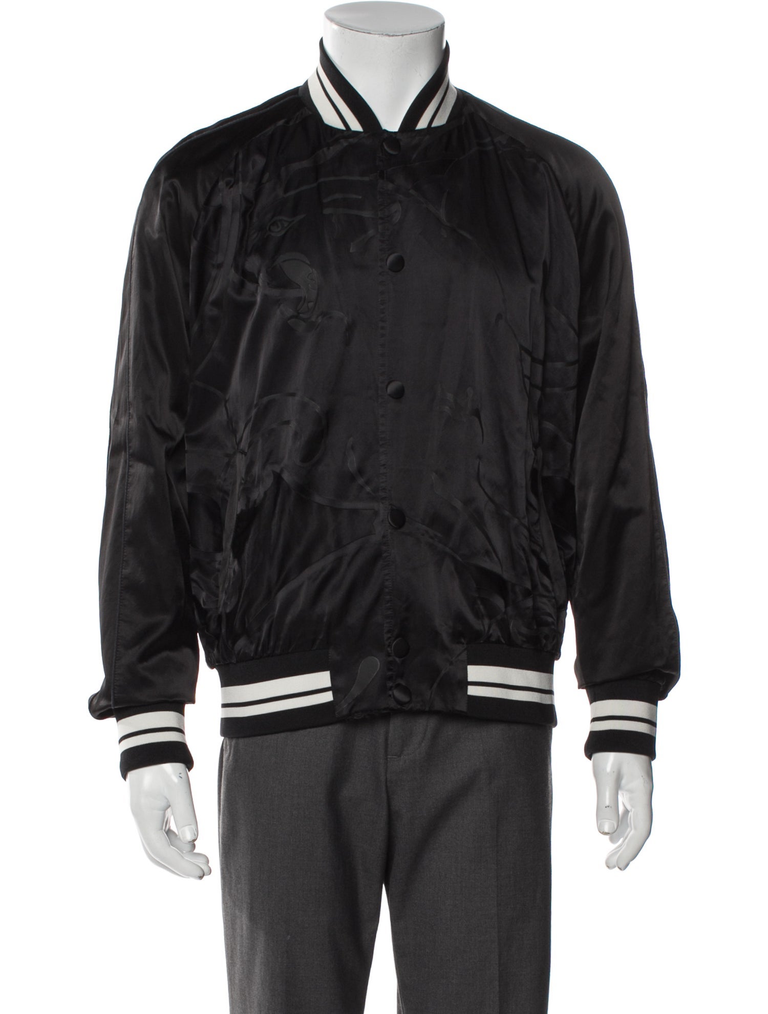 Valentino Striped Bomber Jacket
