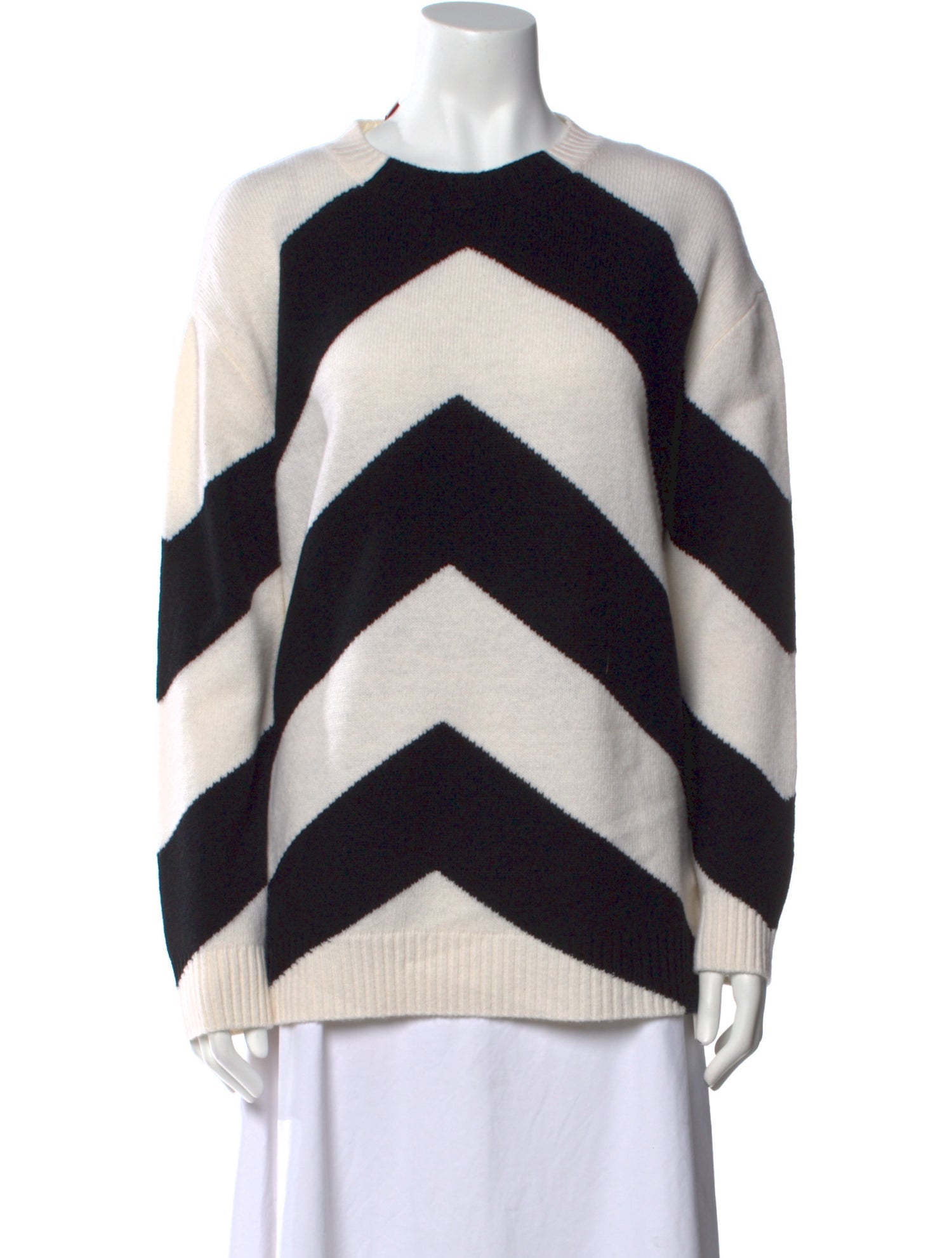 Valentino Virgin Wool Striped Sweater