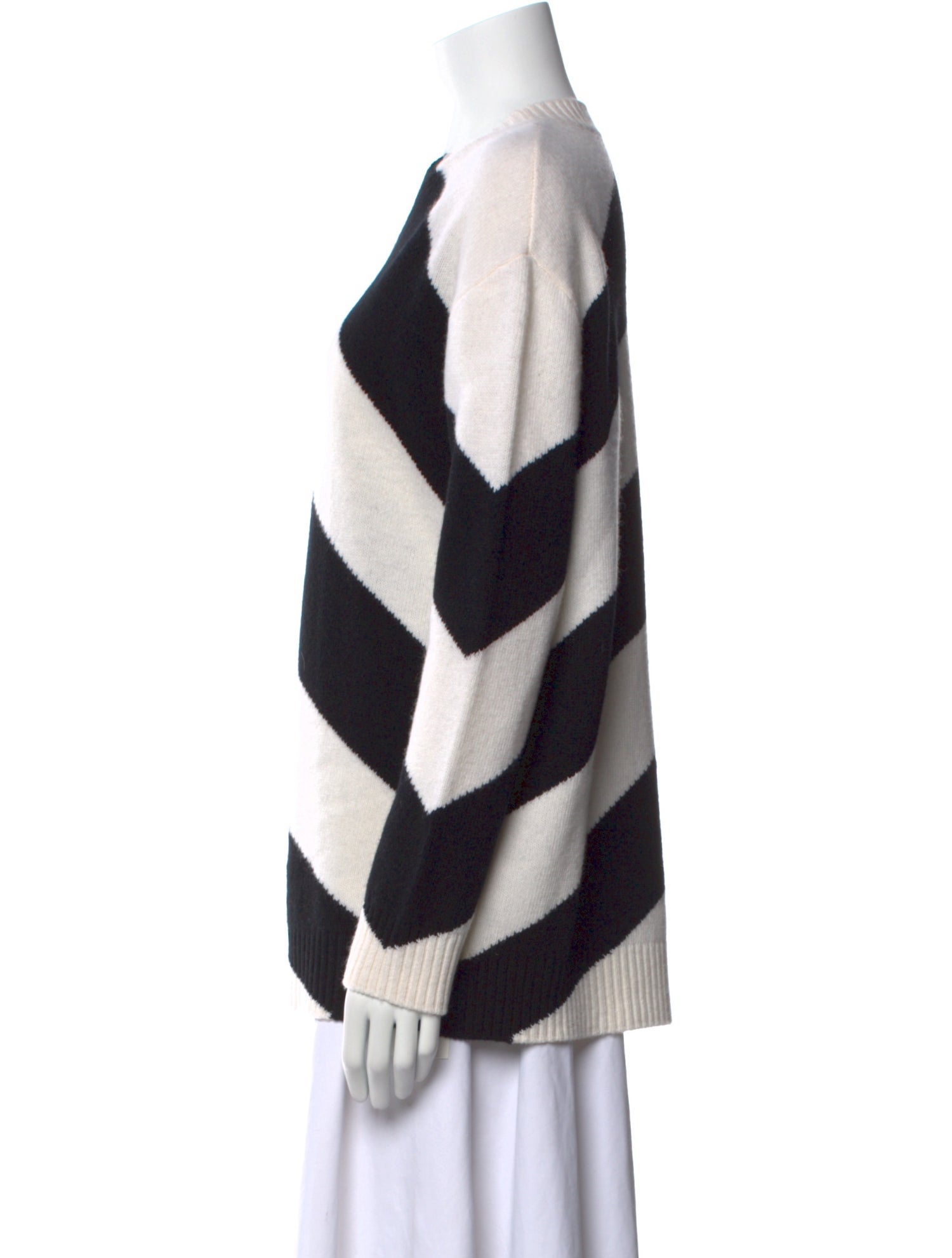 Valentino Virgin Wool Striped Sweater
