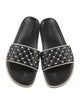 Valentino Quilted Pattern Leather Slides