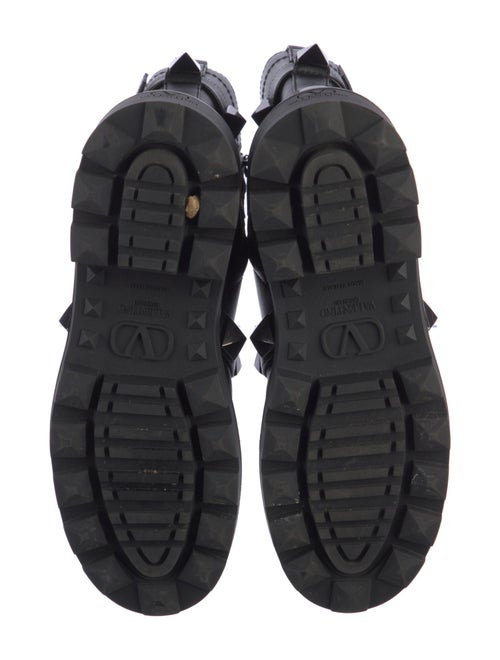 Valentino Rockstud Accents Leather Boots