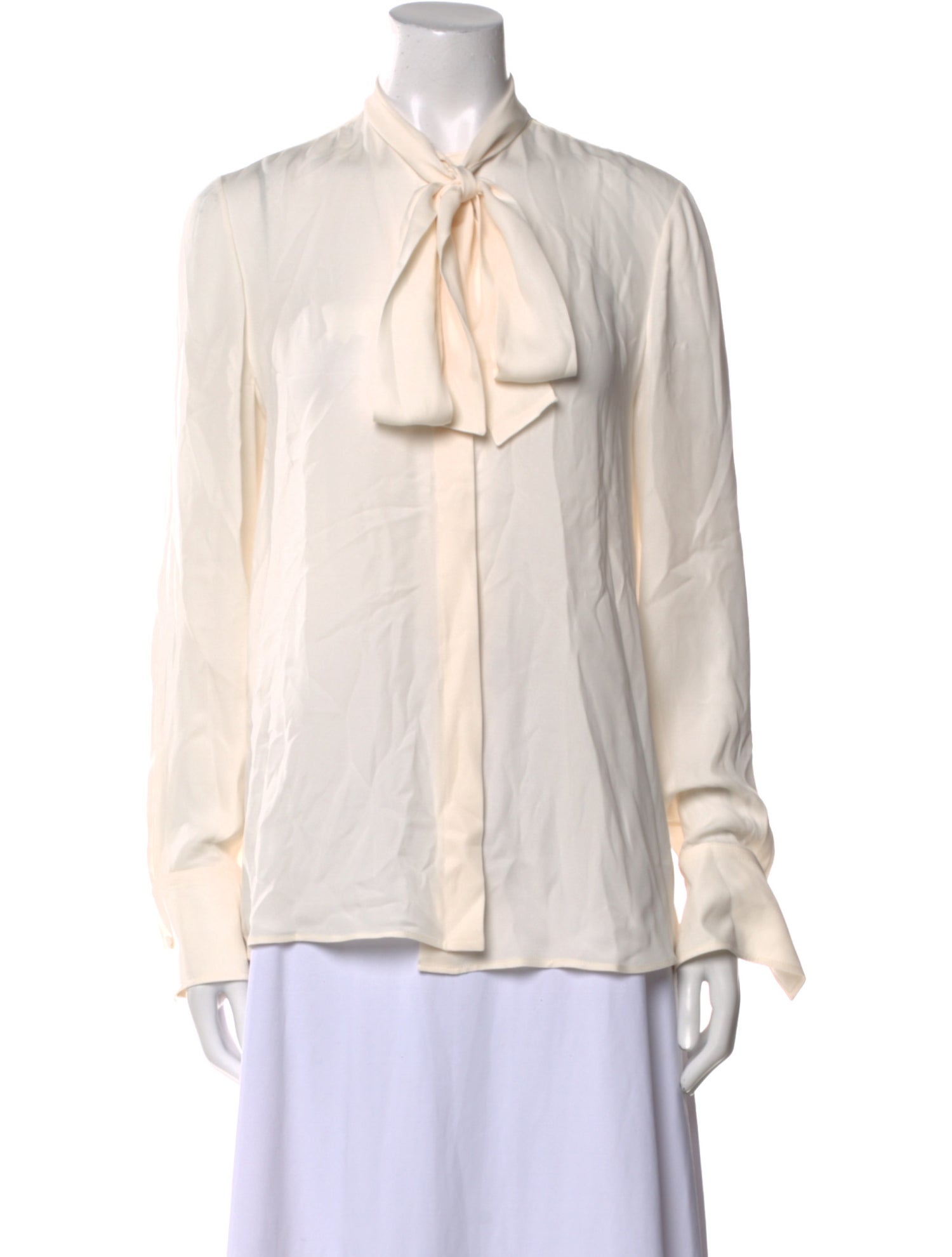 Valentino Silk V-Neck Blouse
