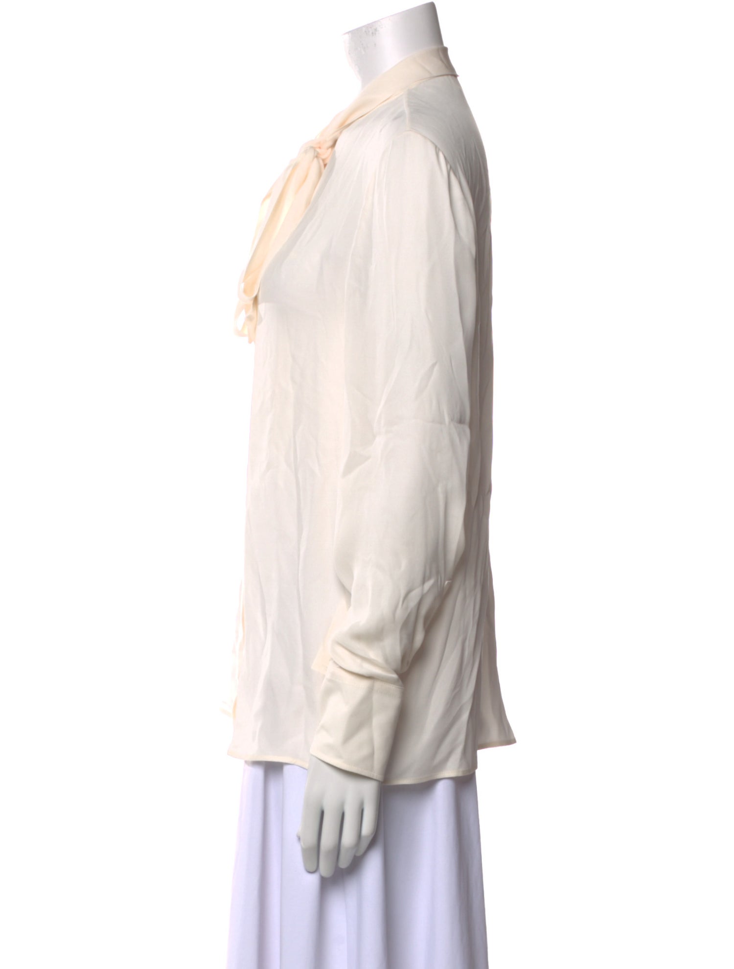 Valentino Silk V-Neck Blouse