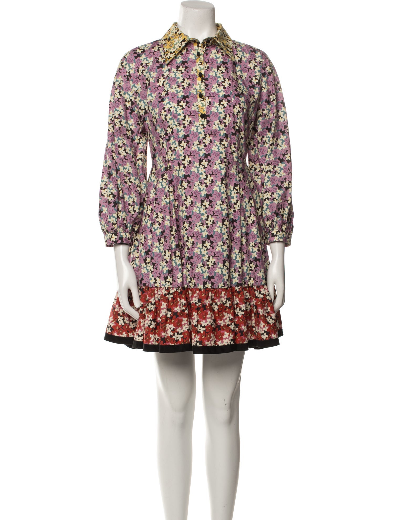 Valentino Floral Print Mini Dress
