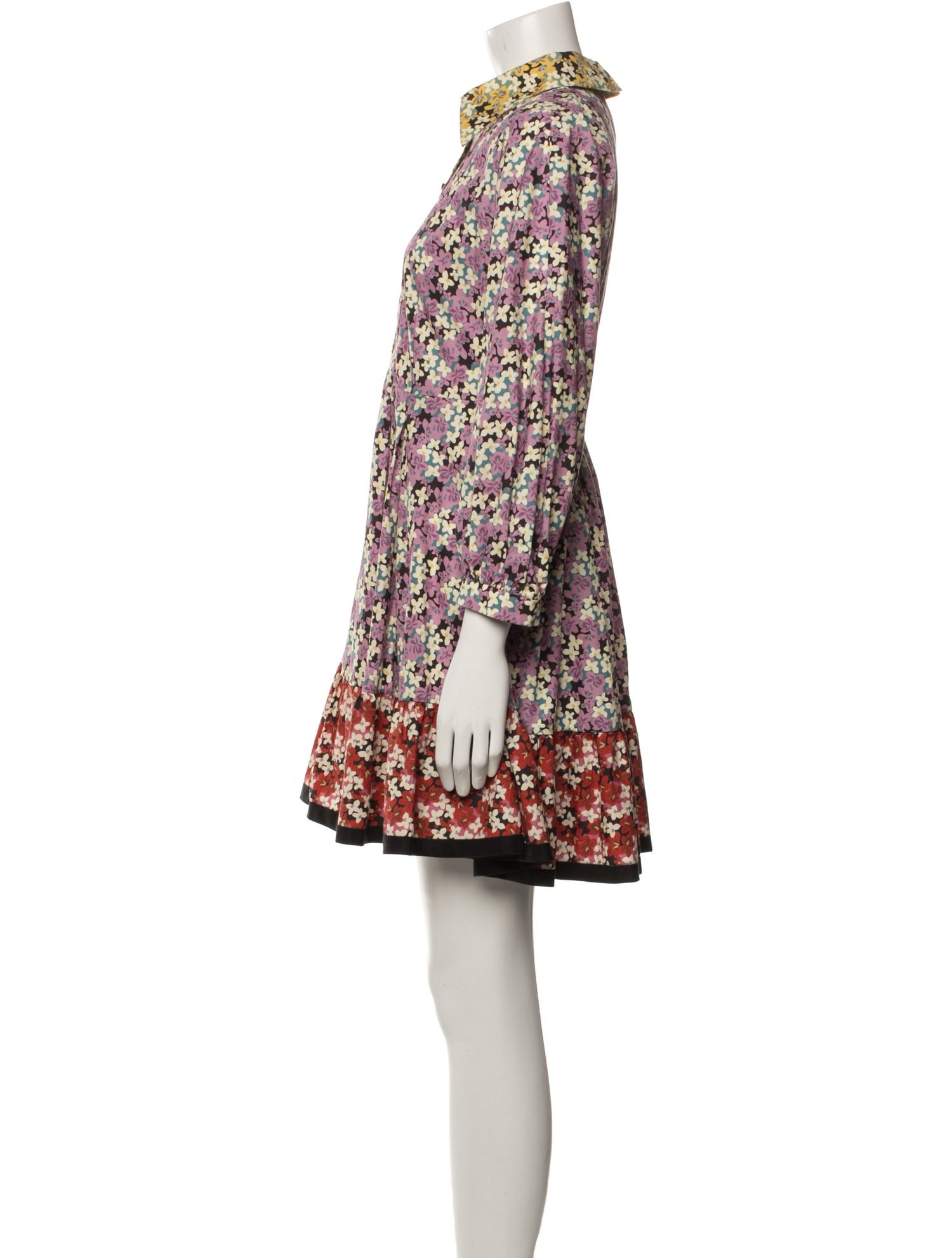 Valentino Floral Print Mini Dress
