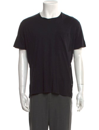 Valentino Rockstud Accents Crew Neck T-Shirt