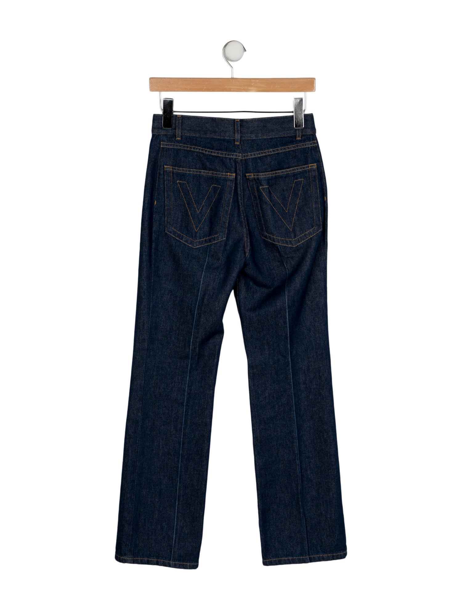 Valentino Mid-Rise Straight Leg Jeans