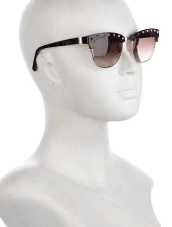 Valentino Rockstud Accents Wayfarer Sunglasses