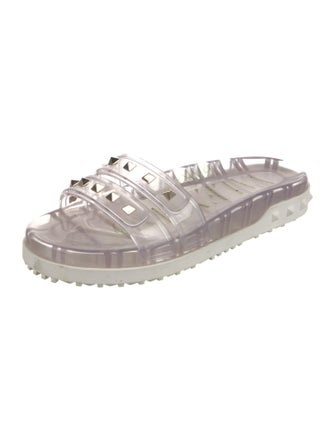 Valentino Rockstud Accents PVC Slides